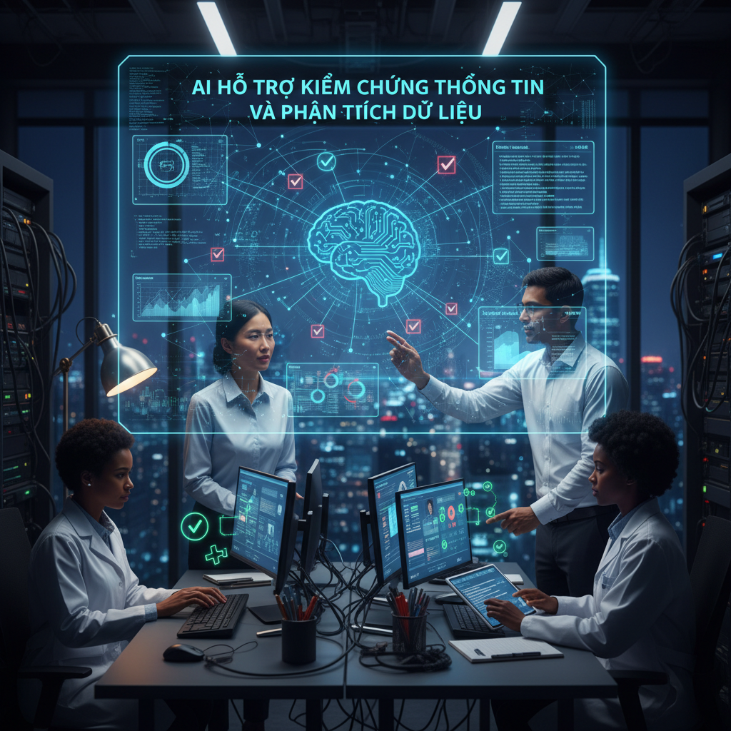 AI có thể là một trợ thủ đắc lực trong việc xử lý tổng hợp dữ liệu và kiểm chứng thông tin giúp con người có cái nhìn sâu sắc hơn